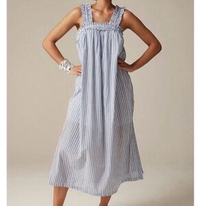 Striped Sleeveless Midi Dress